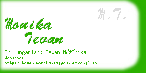 monika tevan business card